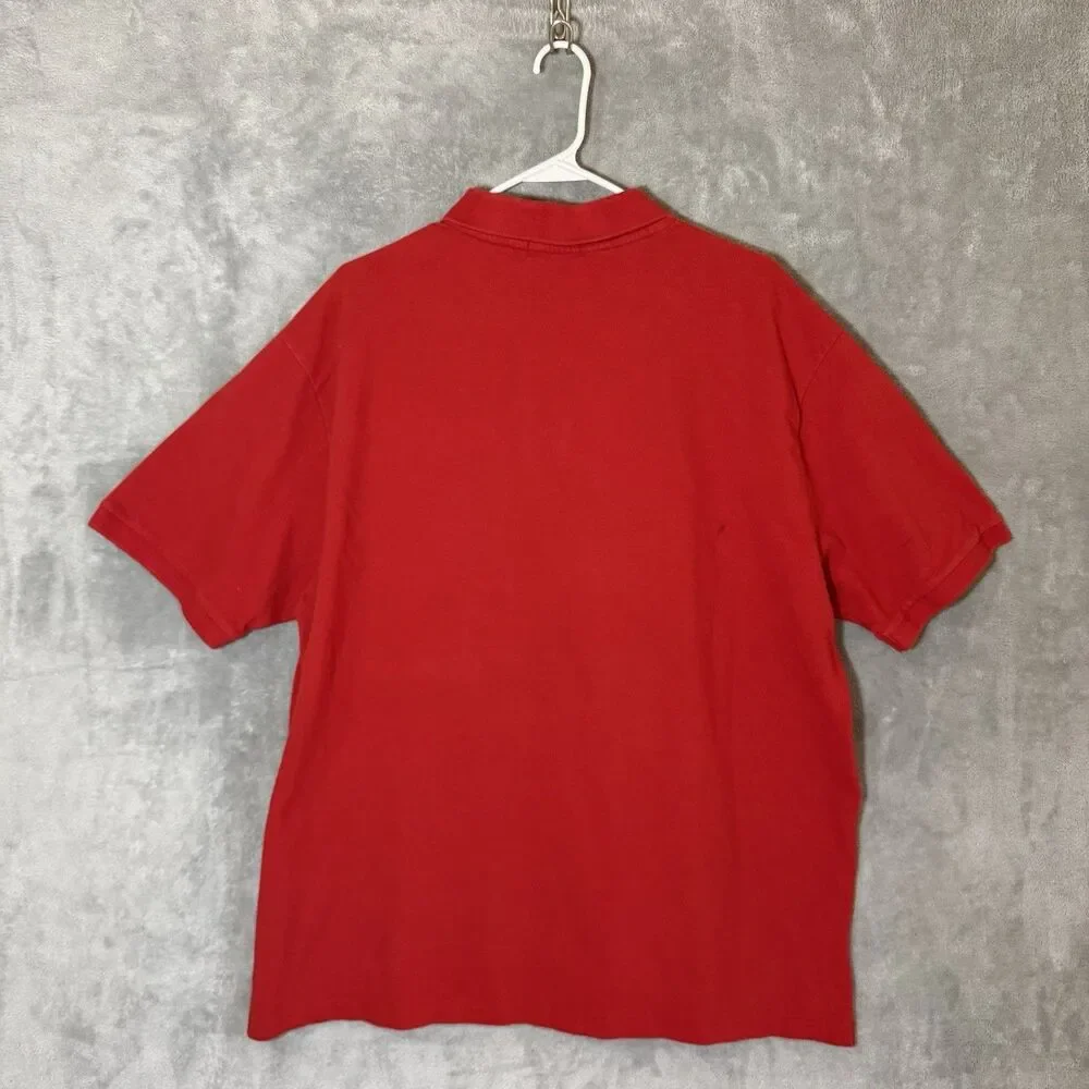 Polo By Ralph Lauren Men's 2XB Red Polo Shirt Embroidered Pony Vintage READ